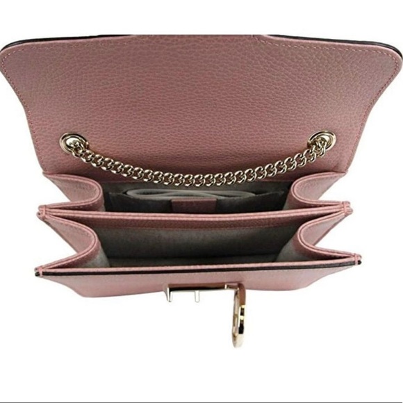 Gucci calfskin interlocking G purse very soft has a long